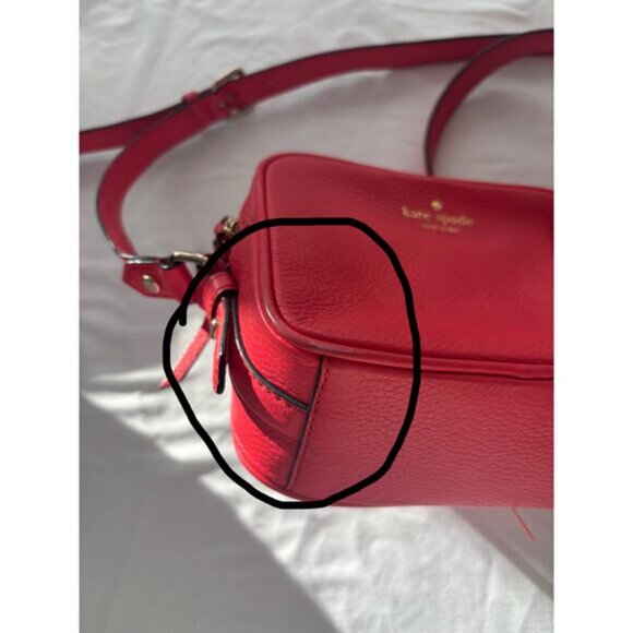 Kate Spade Red Coral Crossbody Bag - Picture 4 of 4